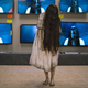 Image for article titled Watch The Ring Girl Crawl Out of an Electronics Store TV to Terrify Shoppers